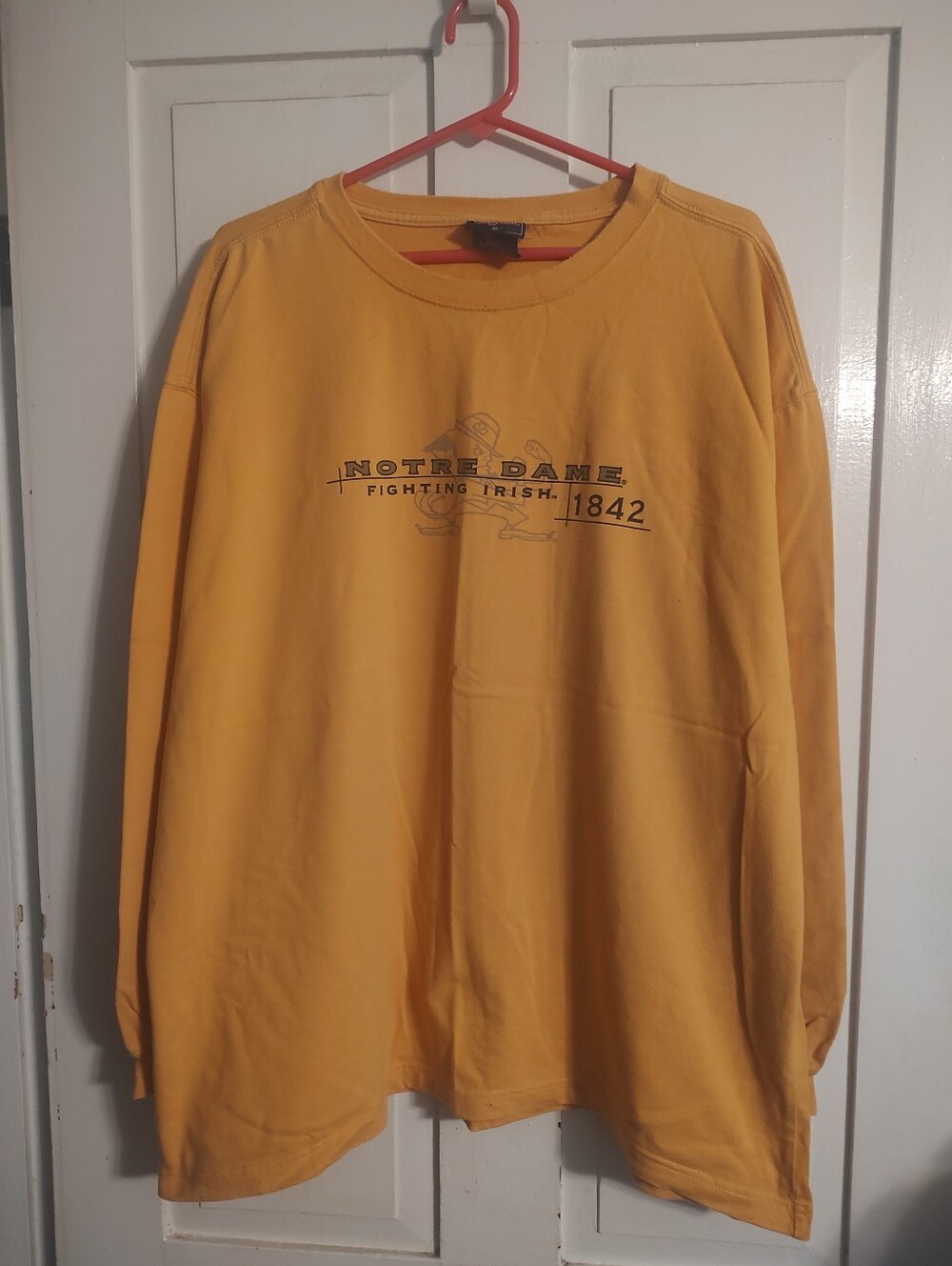 Jansport Notre Dame Fighting Irish 1842 Gold Long Sleeve Shirt, XL